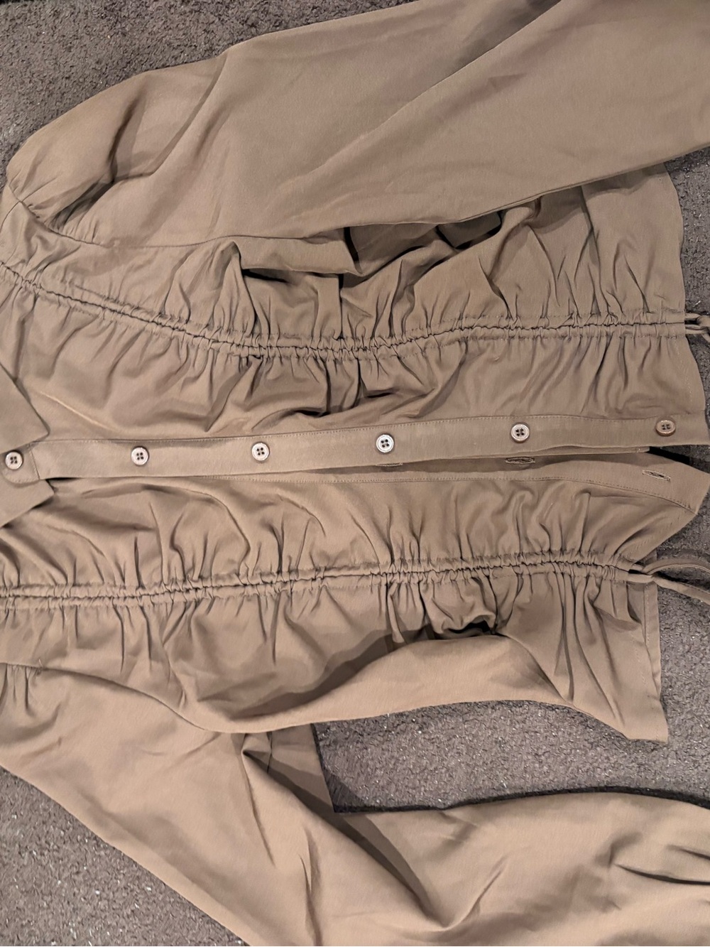 Brown button down dress shirt